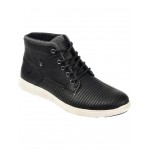 Magnus Casual Leather Sneaker Boot Black