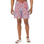 Printed Class V 9 Belted Shorts Norse Blue Amniote Large Print