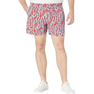Printed Class V 5 Pull-On Shorts Norse Blue Amniote Large Print