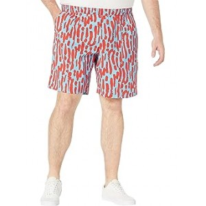 Printed Class V 9 Pull-On Shorts Norse Blue Amniote Large Print