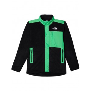 Forrest Fleece Mashup Jacket (Little Kids/Big Kids) TNF Black/Chlorophyll Green