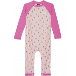 Waffle Base Layer One-Piece (Infant) Purdy Pink Joy Floral Print