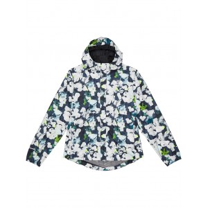 Antora Rain Jacket (Little Kids/Big Kids) Summit Navy Abstract Floral Small Print