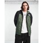 The North Face Himalayan synthetic insulated hooded jacket in khaki and black