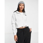 The North Face Shispare sherpa zip up fleece in grey Exclusive at ASOS