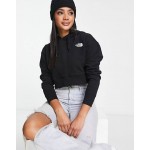 The North Face Trend cropped fleece hoode in black