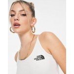 The North Face cropped strappy tank top in light grey Exclusive at ASOS