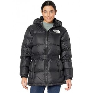 Womens The North Face Nuptse Belted Mid Jacket