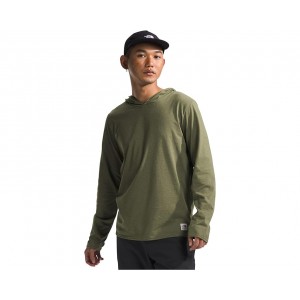 Mens The North Face L/S Heritage Patch Hoodie Tee