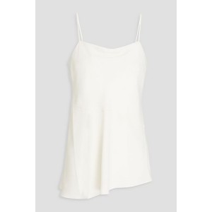 Asymmetric crepe de chine camisole