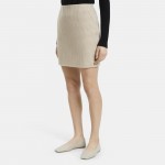 Mini Pencil Skirt in Wool-Cashmere