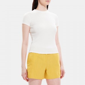 Tiny Tee in Ribbed Modal Cotton