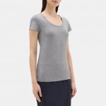 Short-Sleeve Tee In Stretch Cotton