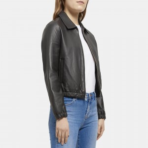 Bomber Jacket in Leather