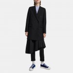 Double-Breasted Bonded Wool Coat