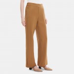 Straight Pull-On Pant in Linen-Blend