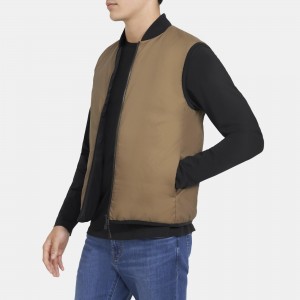Puffer Vest in Water-Resistant Nylon