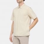 Camp Collar Short-Sleeve Shirt in Recycled Nylon