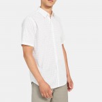 Short-Sleeve Shirt in Stretch Cotton