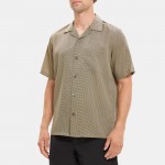 Short-Sleeve Shirt in Reef Print Lyocell