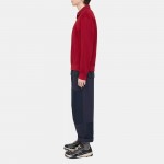 Quarter-Zip Polo Sweater in Terry Cotton