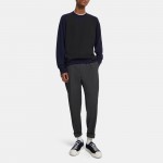 Wool Check Pleated Pant