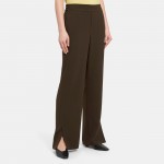 Straight Pull-On Pant in Crepe