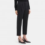 Pleated Relaxed Pant in Sevona Stretch Wool