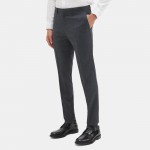 Slim-Fit Suit Pant in Checked Wool-Blend