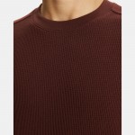 Crewneck Sweater in Cotton Waffle Knit
