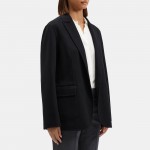 Relaxed Blazer in Double-Face Wool-Cashmere