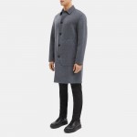 Car Coat in Double-Face Wool-Cashmere