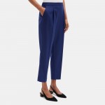 Pleated Pull-On Pant in Wool Flannel