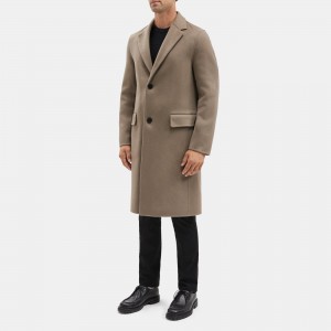 Topcoat in Recycled Wool-Cashmere