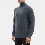 Quarter-Zip Mock Neck Sweater in Merino Wool