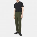 Pleated Drawstring Pant in Wool Blend Twill