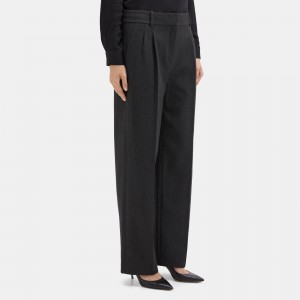 Double Pleat Pant in Soft Twill