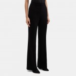 High-Waist Flare Pant in Crepe