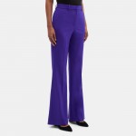 High-Waist Flare Pant in Stretch Wool