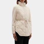 Combo Puffer Jacket in City Poly