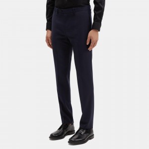 Slim-Fit Suit Pant in Grid Wool