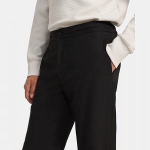 Drawstring Pant in Bonded Wool Twill