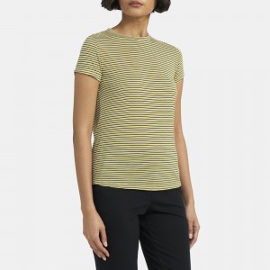 Tiny Tee in Striped Modal Jersey