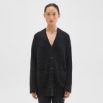 Oversized Cardigan in Donegal Wool-Cashmere