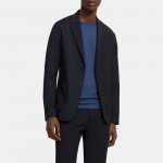 Unstructured Suit Jacket in Bonded Wool Twill