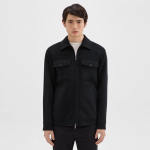 Vena Shirt Jacket in Double-Face Wool-Cashmere