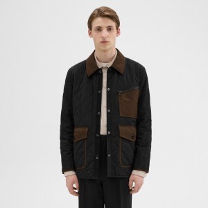 Quilted Feather Nylon Barn Jacket