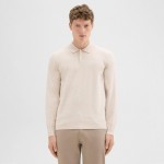 Goris Long-Sleeve Polo Shirt in Light Bilen