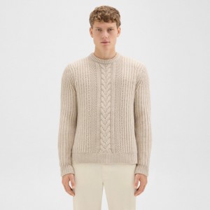Vilare Cable Knit Sweater in Dane Wool