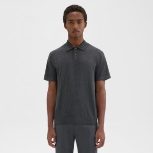 Polo Shirt in Viscose Knit
